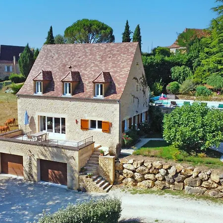 Maison En Pierre Avec Terrasse Paisible Et Piscine Chauffee - Fr-1-824-23 Beaugas